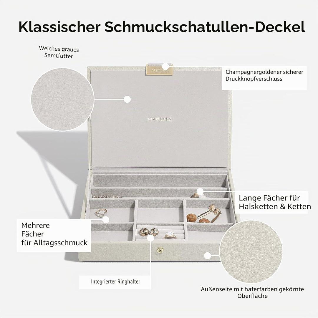 Stackers Haferfloken Klassisch Schmuckschatulle -5 Oatmeal, Oatmeal
