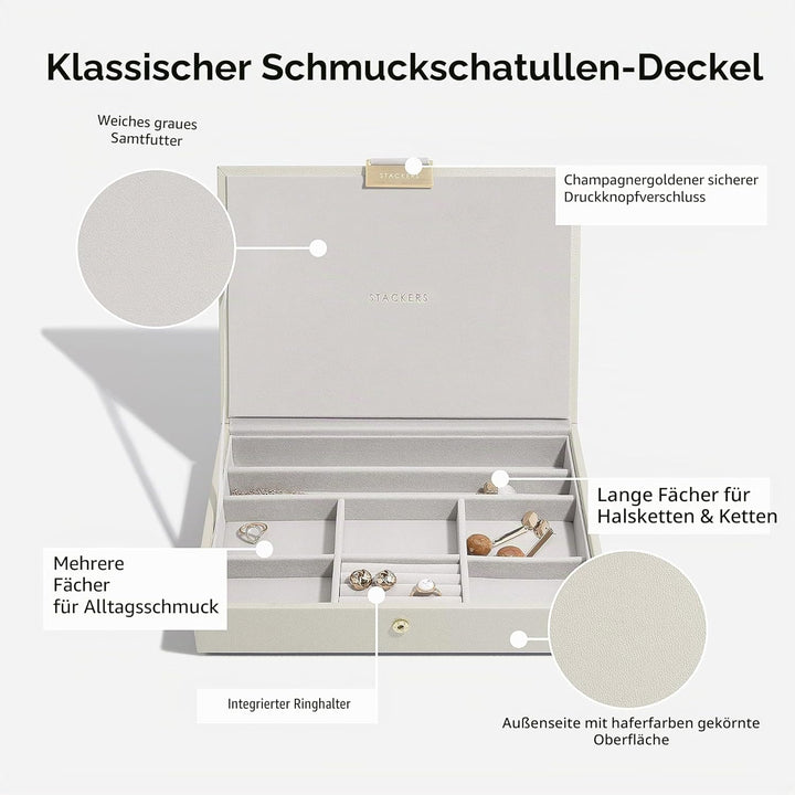 Stackers Haferfloken Klassisch Schmuckschatulle -5 Oatmeal, Oatmeal