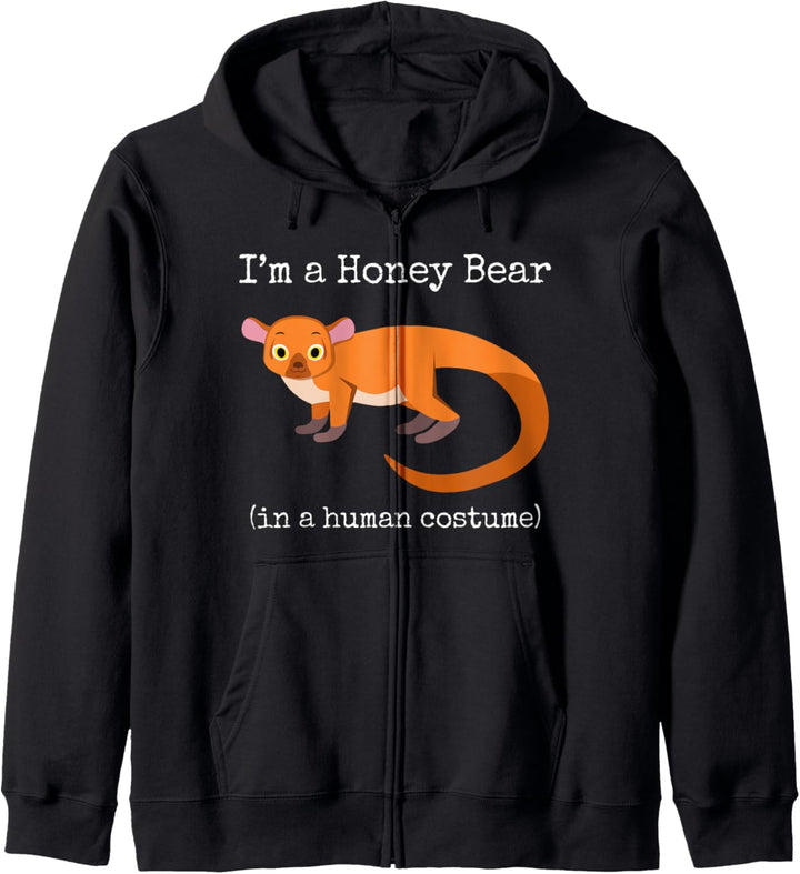 Honigbär Kostüm Ich bin ein Honigbär Menschenkostüm Lustig Kapuzenjacke