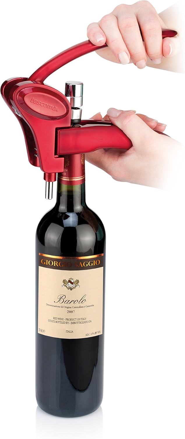 Tescoma UNO VINO Hebel-Korkenzieher 29.5 x 18 x 5 cm | Geeignet für Alle Weinflaschentypen | Langleb