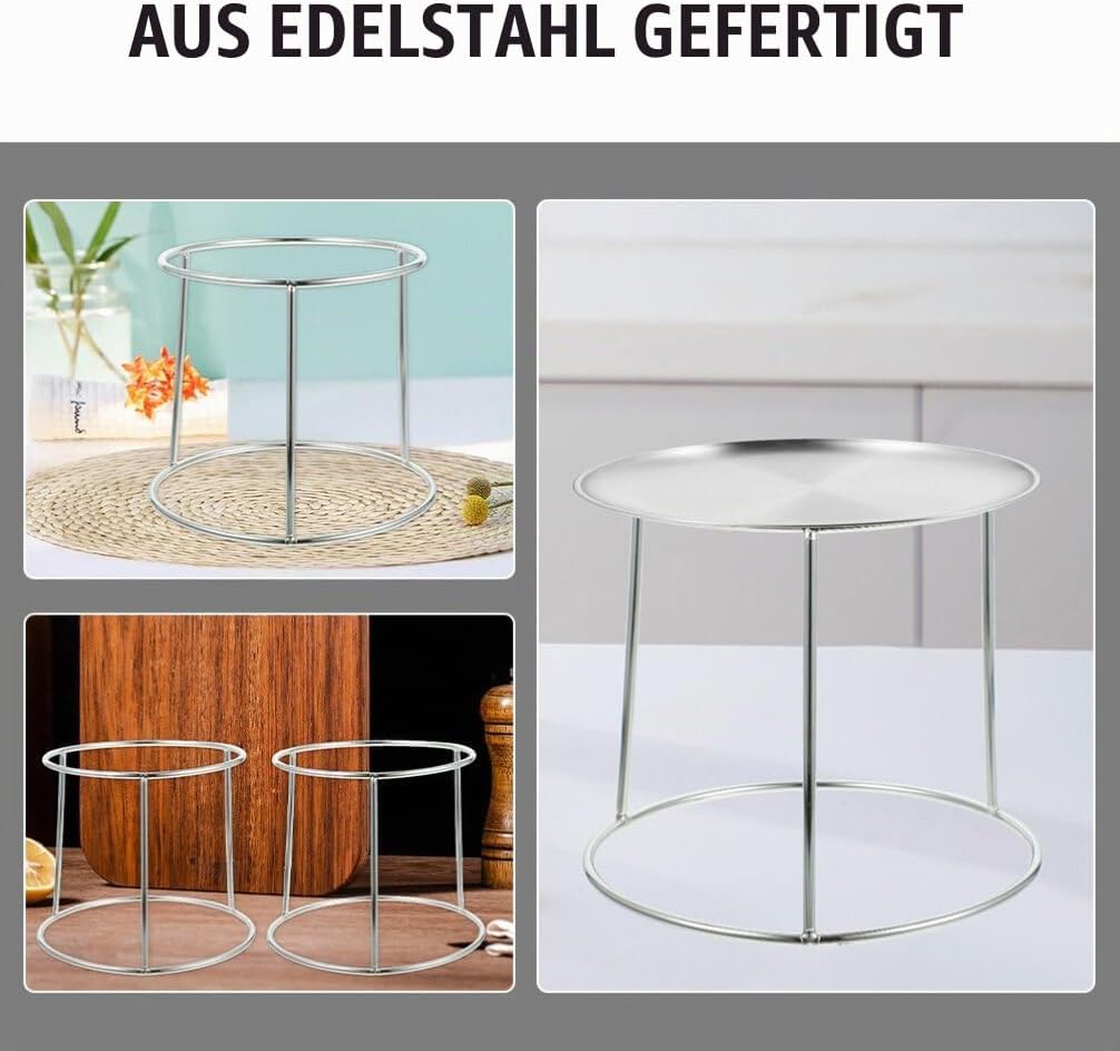 Doppel-Edelstahl Meeresfrüchte Tablettständer 2 Stück Stabiler Buffet- Und Serviergestell Für Hausha