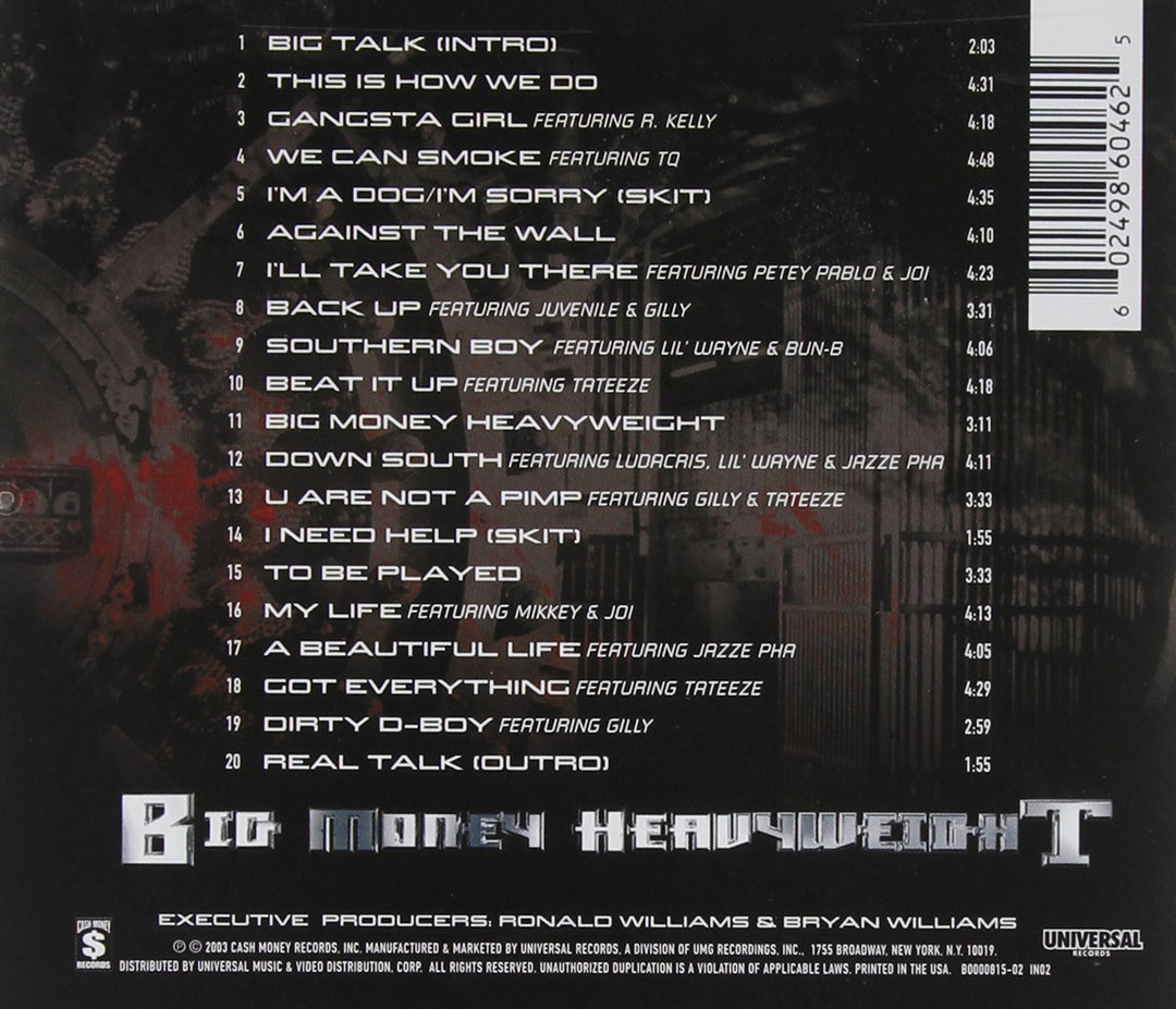 Big Money Heavyweights, Audio-CD
