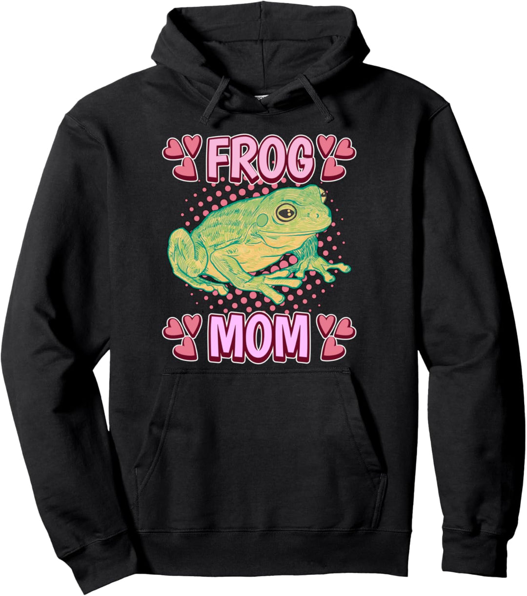 Damen Frog Mom Mama Muttertag Frosch Pullover Hoodie