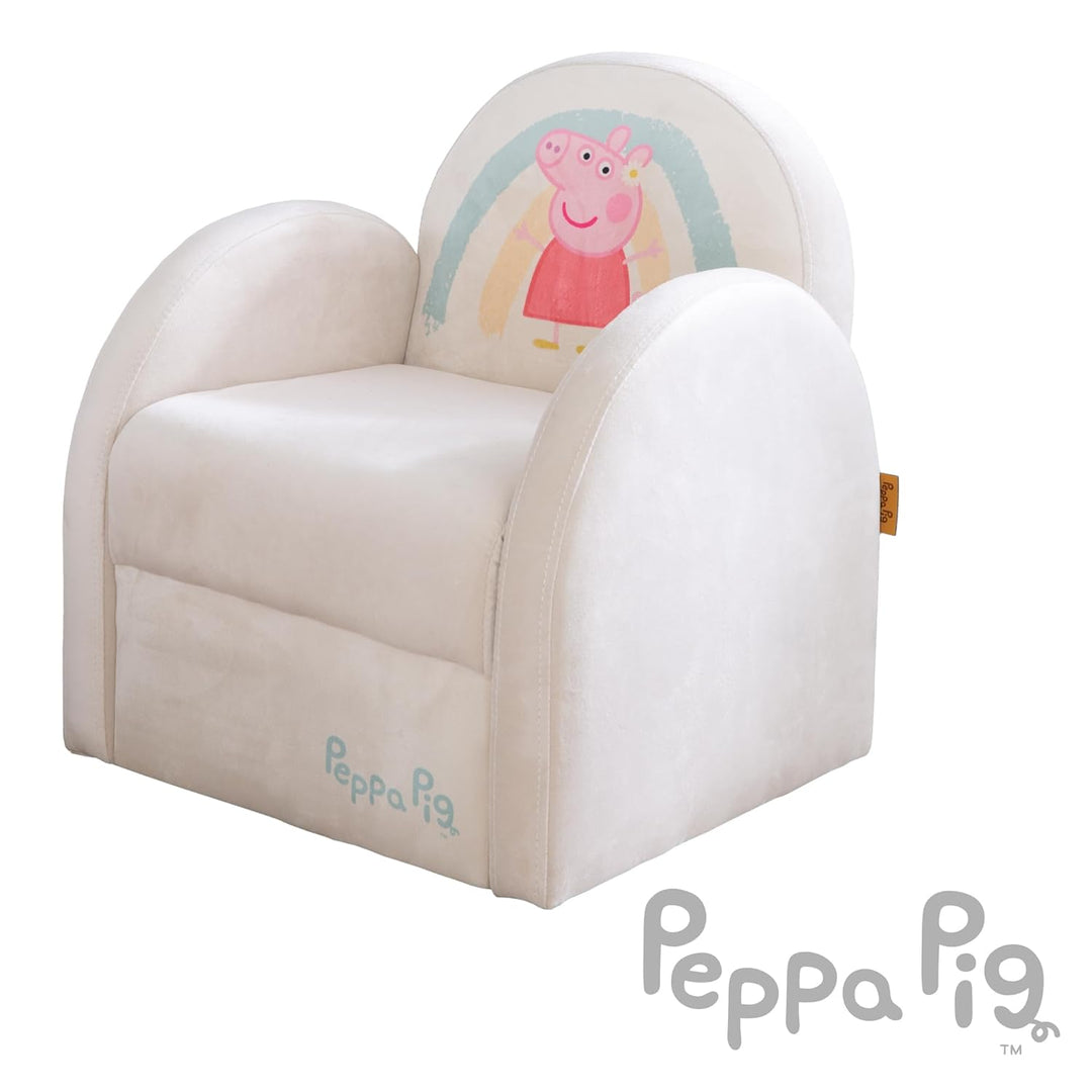 roba Kindersessel im Peppa Pig Design - Sessel mit Armlehne für Jungen &amp; Mädchen ab 18 Monaten - Bel