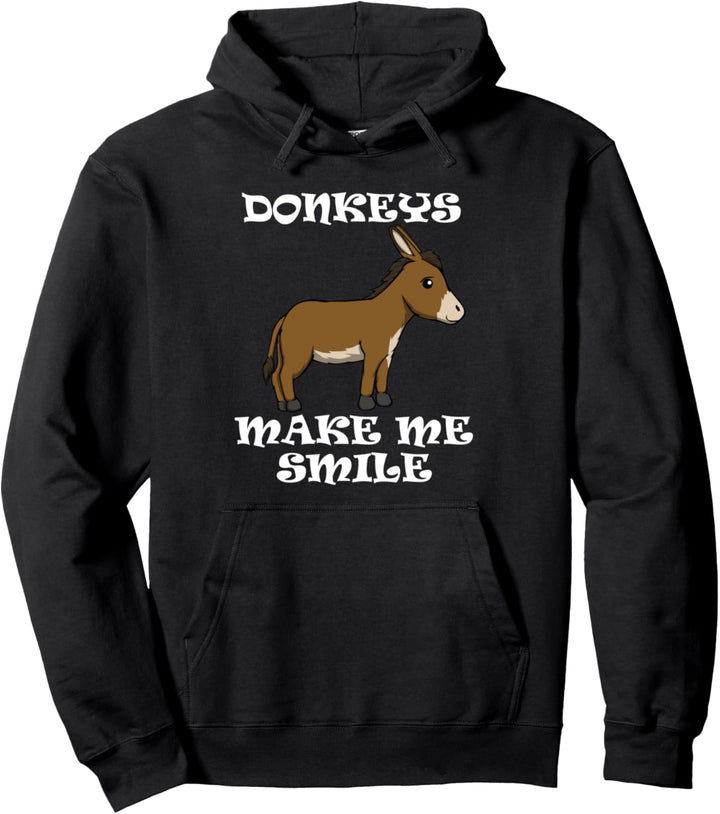 Bauernhof Tier Baby Esel machen mich lächeln Pullover Hoodie