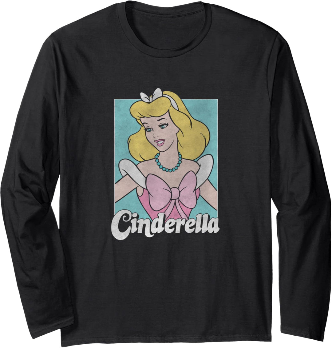 Disney Cinderella Vintage Style Portrait Langarmshirt