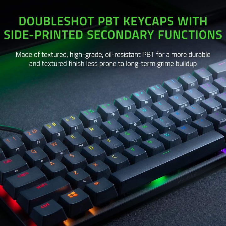 Razer Huntsman Mini (Red Switch) - Kompakte 60% Gaming Tastatur mit schnellen linear opto-mechanisch