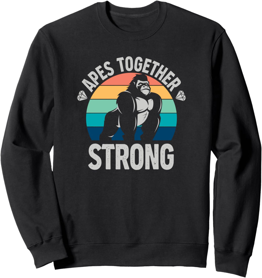 Apes Together Strong Meme Stock Short Squeeze Sweatshirt
