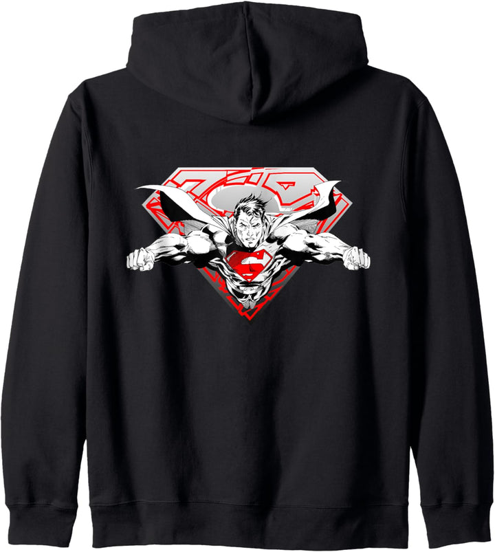 DC Superman-Logo Inc. Kapuzenjacke