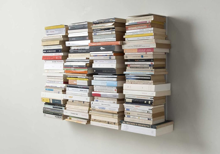 TEEbooks Bücherregal, Legierter Stahl, weiss, A l'unité Zeitgenössisch, Zeitgenössisch