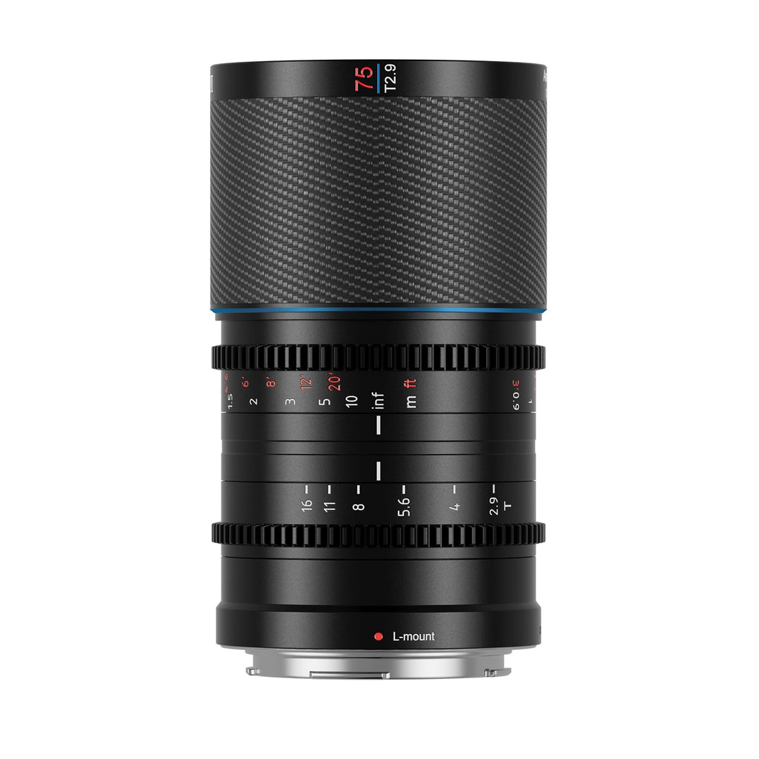 SIRUI Saturn 75mm T2.9 1.6X Vollformat Kohlefaser anamorphe Linse, Cine Objektiv weniger als 500 g (