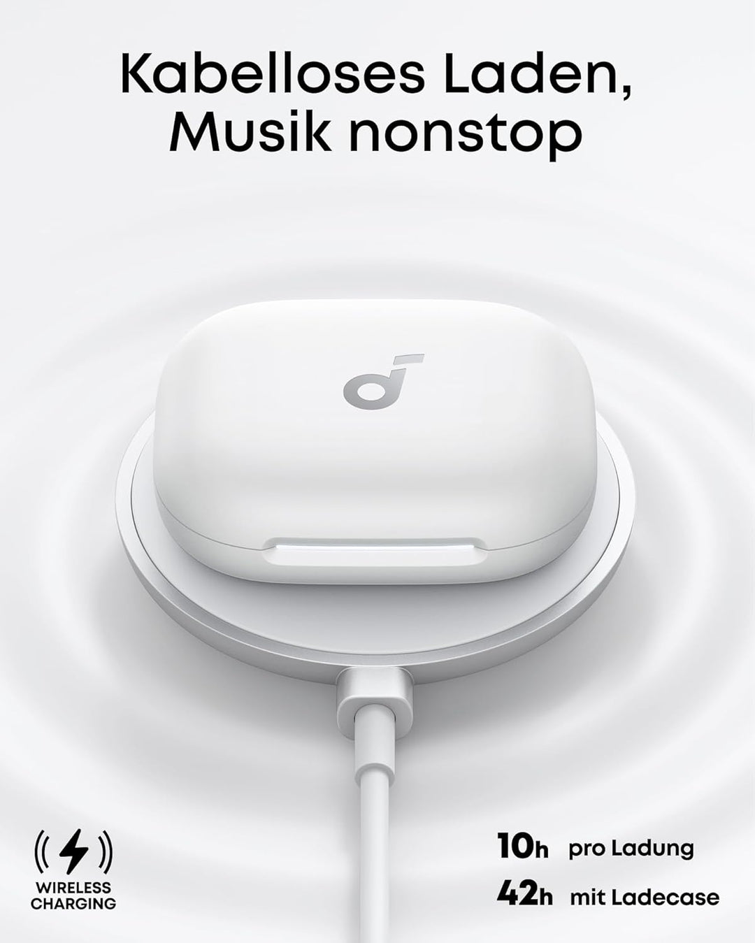 soundcore AeroFit 2 by Anker, Open-Ear Kopfhörer, KI-Übersetzung, anpassbare Ohrbügel, Fester Halt,