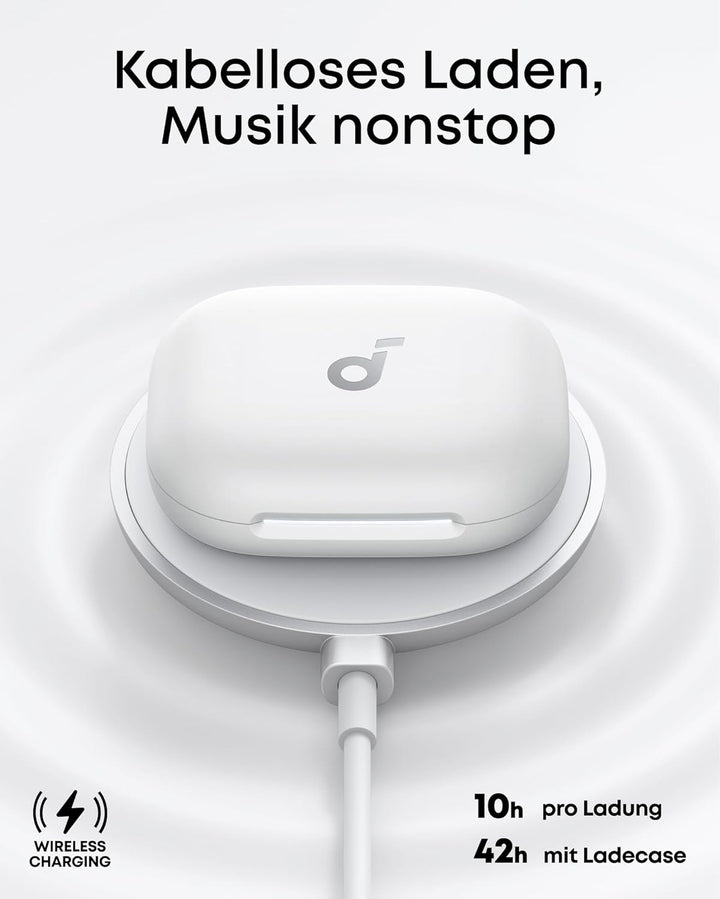 soundcore AeroFit 2 by Anker, Open-Ear Kopfhörer, KI-Übersetzung, anpassbare Ohrbügel, Fester Halt,