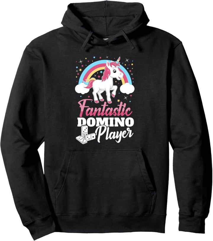 Super Domino-Spieler Domino-Spiel I Süsses Einhorn Pullover Hoodie