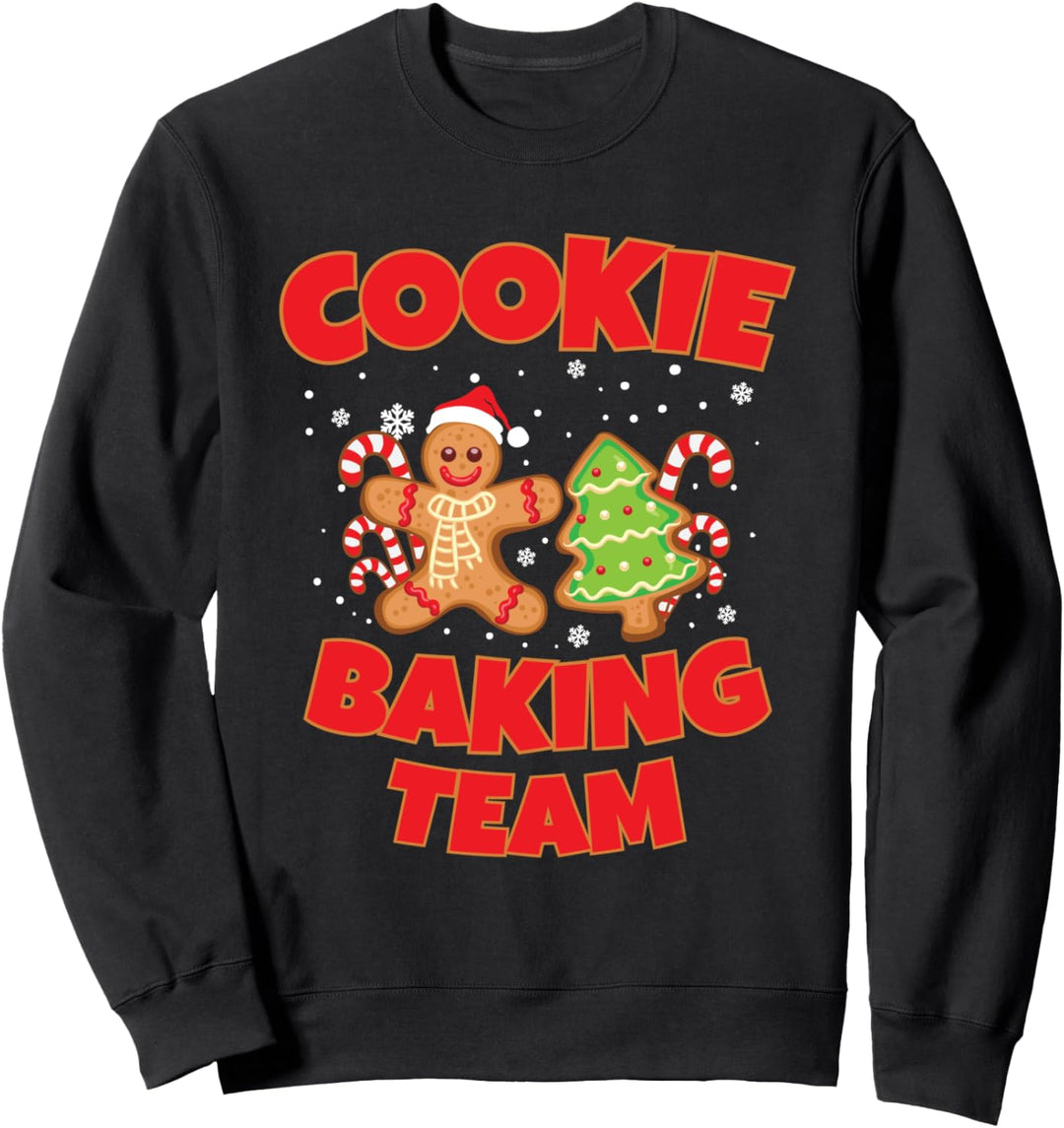 Cookie Baking Team Weihnachten Gruppe Backen Kekse Plätzchen Sweatshirt