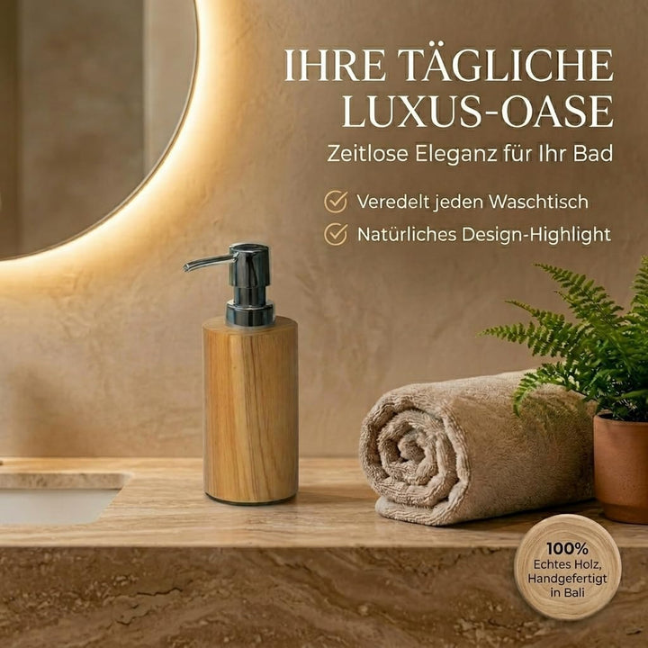 Schöner Holz SEIFENSPENDER Bad Badezimmer Seife09