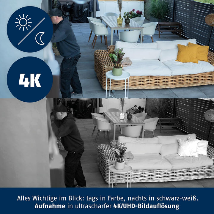 ABUS SmartLook - Überwachungskamera mit Bewegungserkennung, Objekterkennung, 4K-Aufzeichnung, Push-B
