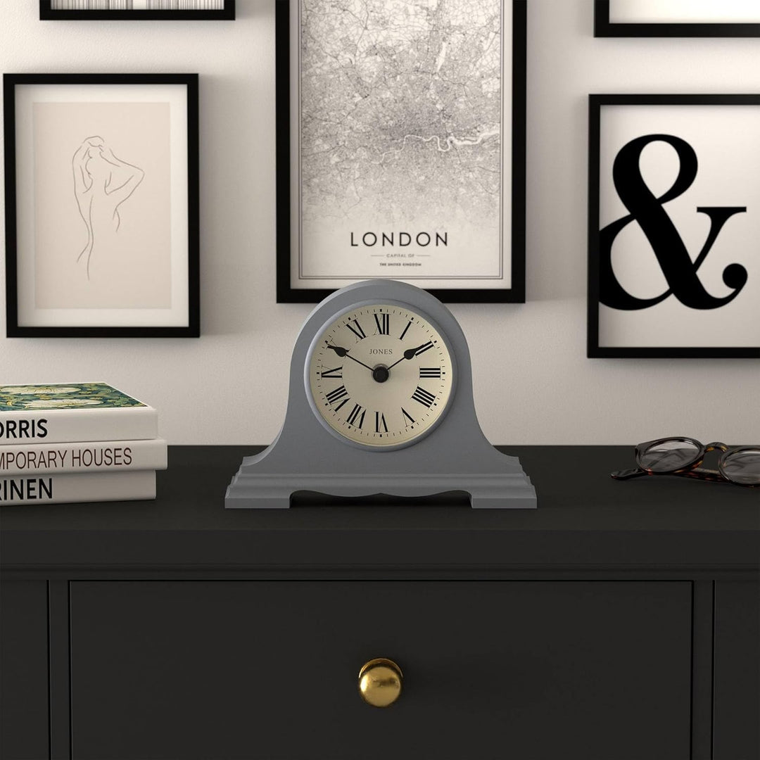 JONES CLOCKS® Speakeasy klein kaminuhr | Klassisches Design des napoleonhutes | Französische Marine