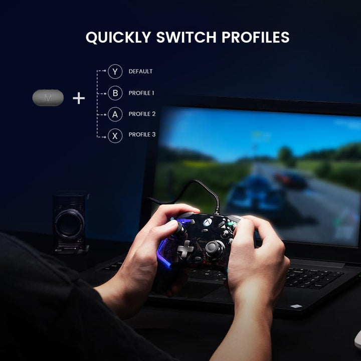 GameSir Kaleid Transparent Wired Gaming Controller für Xbox Series X|S, Xbox One & Windows 10/11, Pl