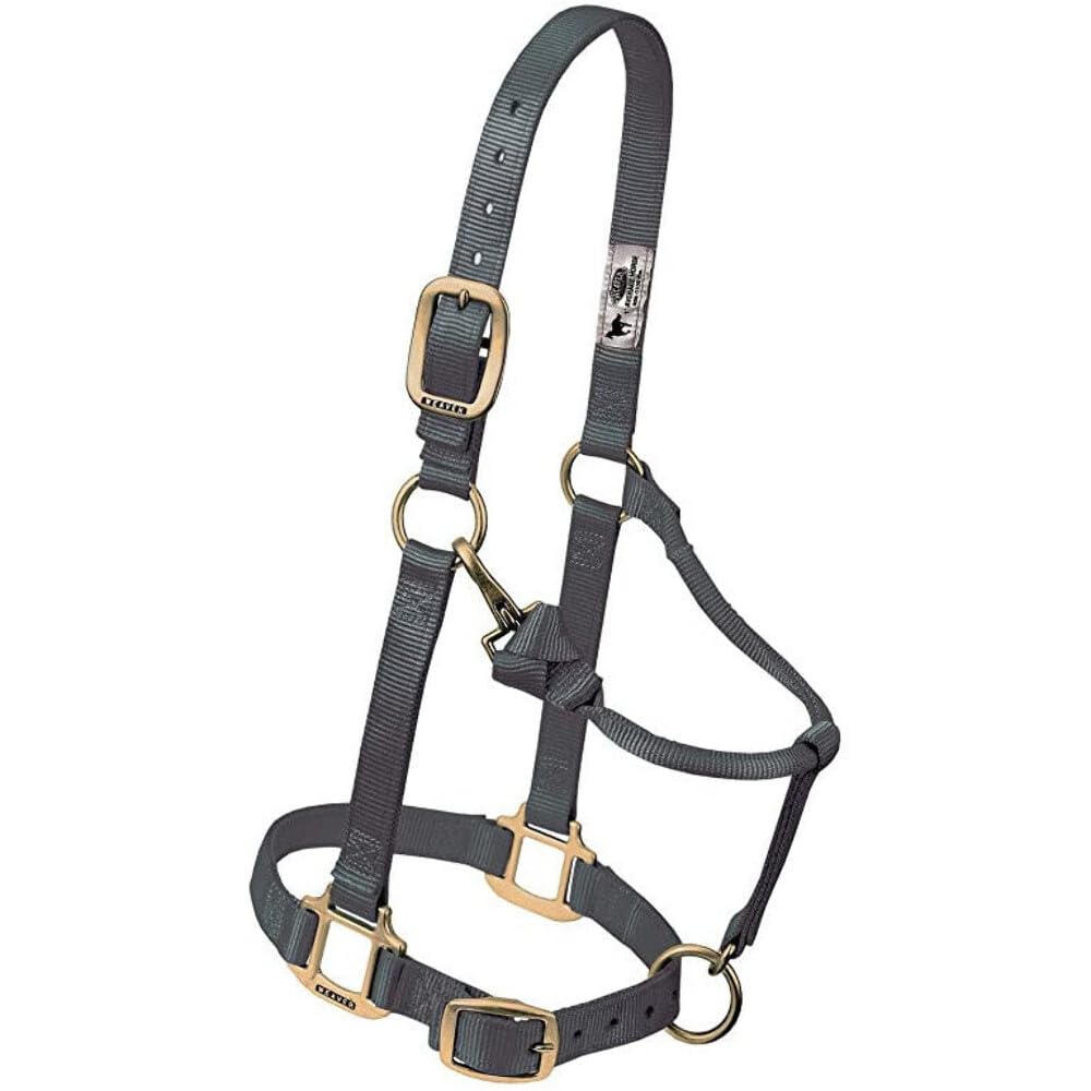 Weaver Leather Original verstellbares Pferdehalfter aus Nylon Large Horse graphit, Large Horse graph