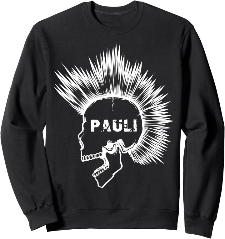 Paulianer Hamburg Totenkopf Rotlicht Sweatshirt