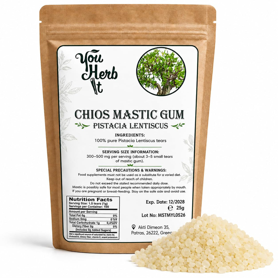 Griechisch Chios Mastika Mastix Natur Kaugummi - Kleine Harze - Pistacia Lentiscus (75g) 75.0 Gramm,
