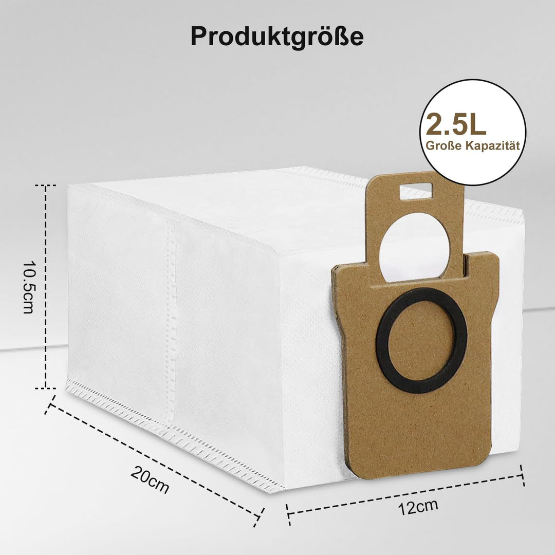 15 Stück Staubbeutel für Dreame L10s Ultra/ L20 Ultra/ L10 Ultra, Xiaomi X10+, X20+ Saugroboter, 2,5