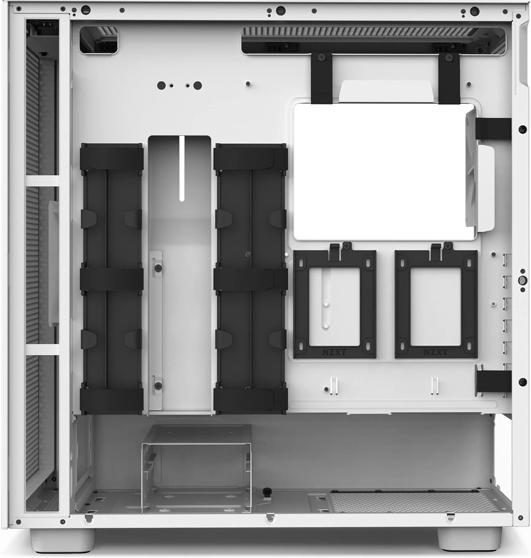 NZXT H7 Flow - CM-H71FW-01 - ATX Mid-Tower Gaming PC-Gehäuse - Front USB-C Port - Mesh Front- & Temp
