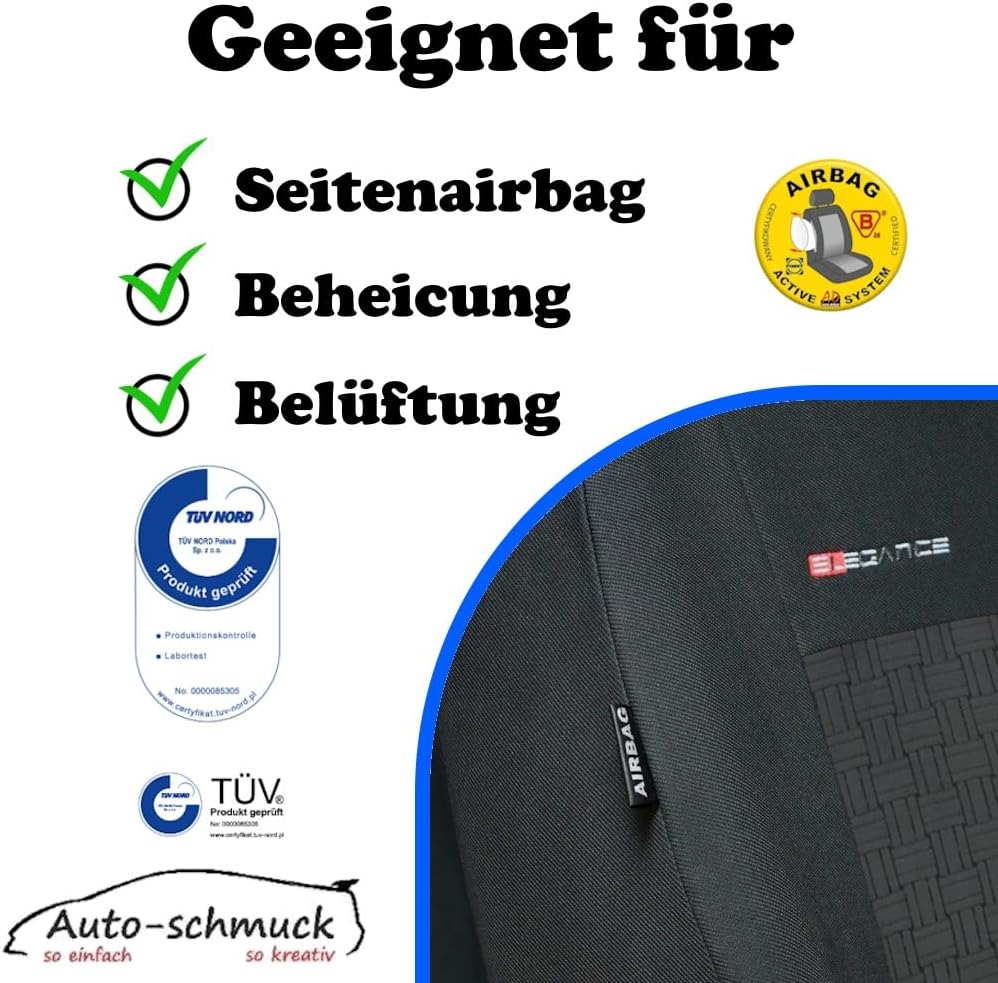 UP ! Sitzbezüge nach Mass Autoplanen perfekte Passform Schonbezüge Sitzschoner Velour + Strickpolste