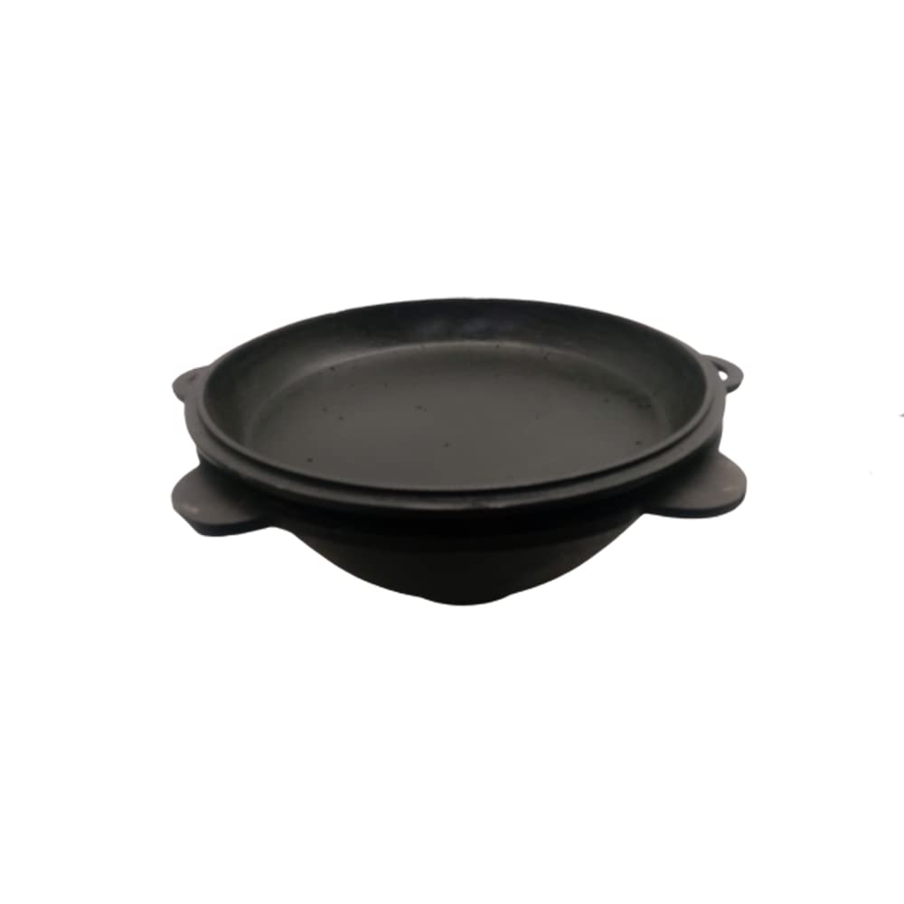Grillpeter Kazan Gusseisen 22 Liter Deckel-Pfanne Kasan