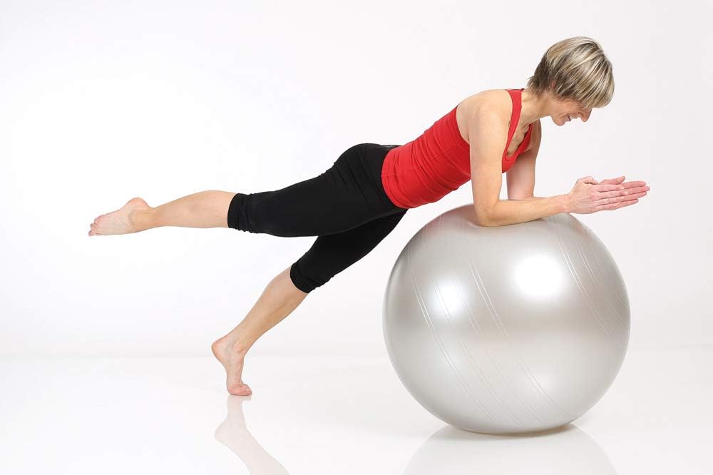 TOGU Gymnastikball Powerball ABS (Berstsicher) 65 cm silber, 65 cm silber
