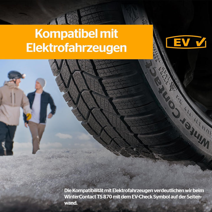 CONTINENTAL WINTERCONTACT TS 870 - 195/55R16 87H - C/B/70dB - Winterreifen 195/55 R16 87H, 195/55 R1