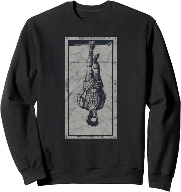 Occult The Hanged Man Tarot Card Vintage Witchcraft Medieval Sweatshirt