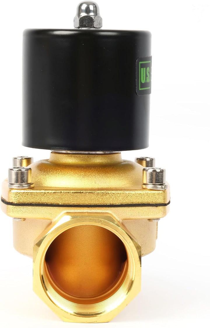 U.S. Solid Magnetventil – 1 1/2 Zoll Zinklegierung 220 V AC Elektrisches Wasserventil, NBR-Dichtung