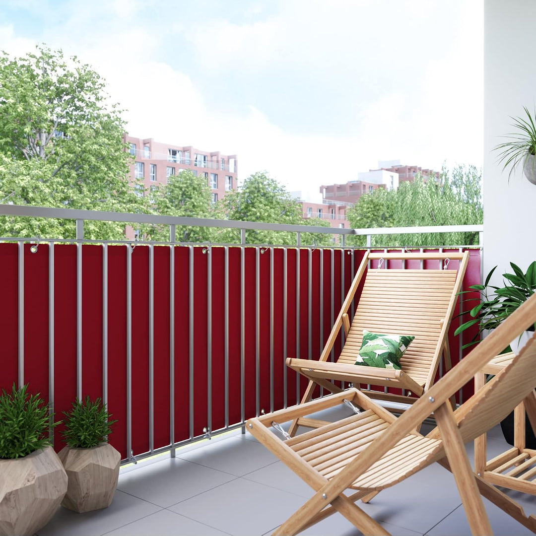 jarolift Balkonbespannung Basic, Balkon Sichtschutz Windschutz Sonnenschutz Balkon-Verkleidung, Wass
