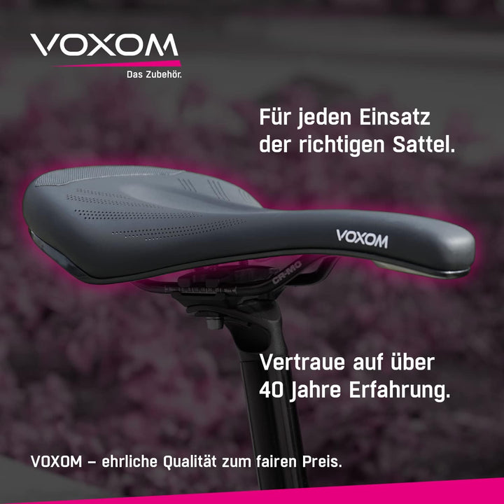 Voxom Sattel Sa10, E-Bike, Schwarz-Weiss, One Size