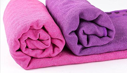 voidbiov Quick Dry rutschfeste Yoga Handtücher (6 Farben) mit Mesh-Tragetasche, extra lang (62 x 183