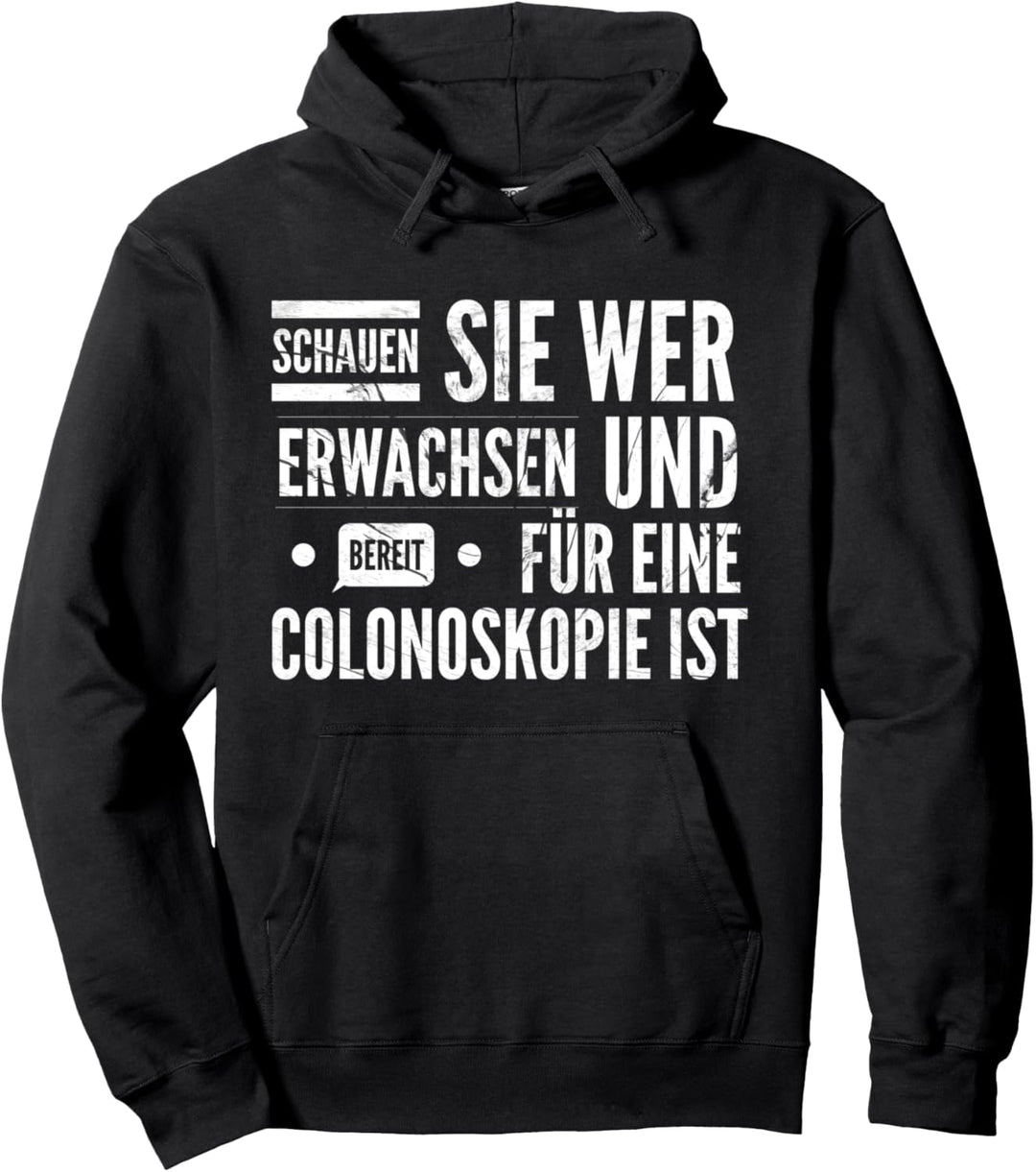 Retro Colonoskopie 80. Geburtstag Geschenk Achtzig Party Pullover Hoodie