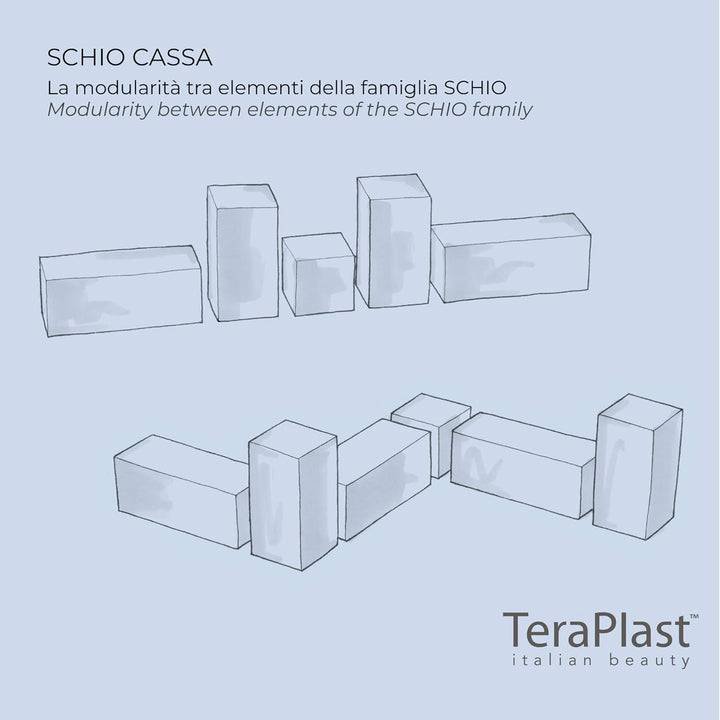 Teraplast Schio Cassa 60 cm Blumenkasten, anthrazit 60 cm Anthrazit, 60 cm Anthrazit