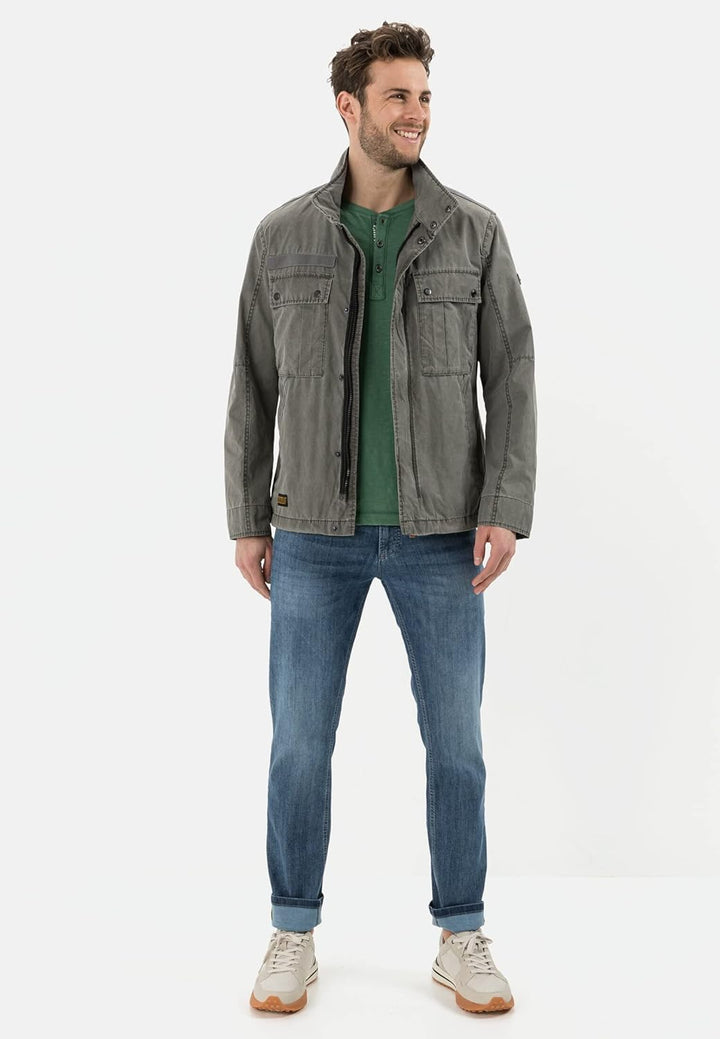 camel active Herren 430800/7u64 Jacke 35 Grau, 35 Grau