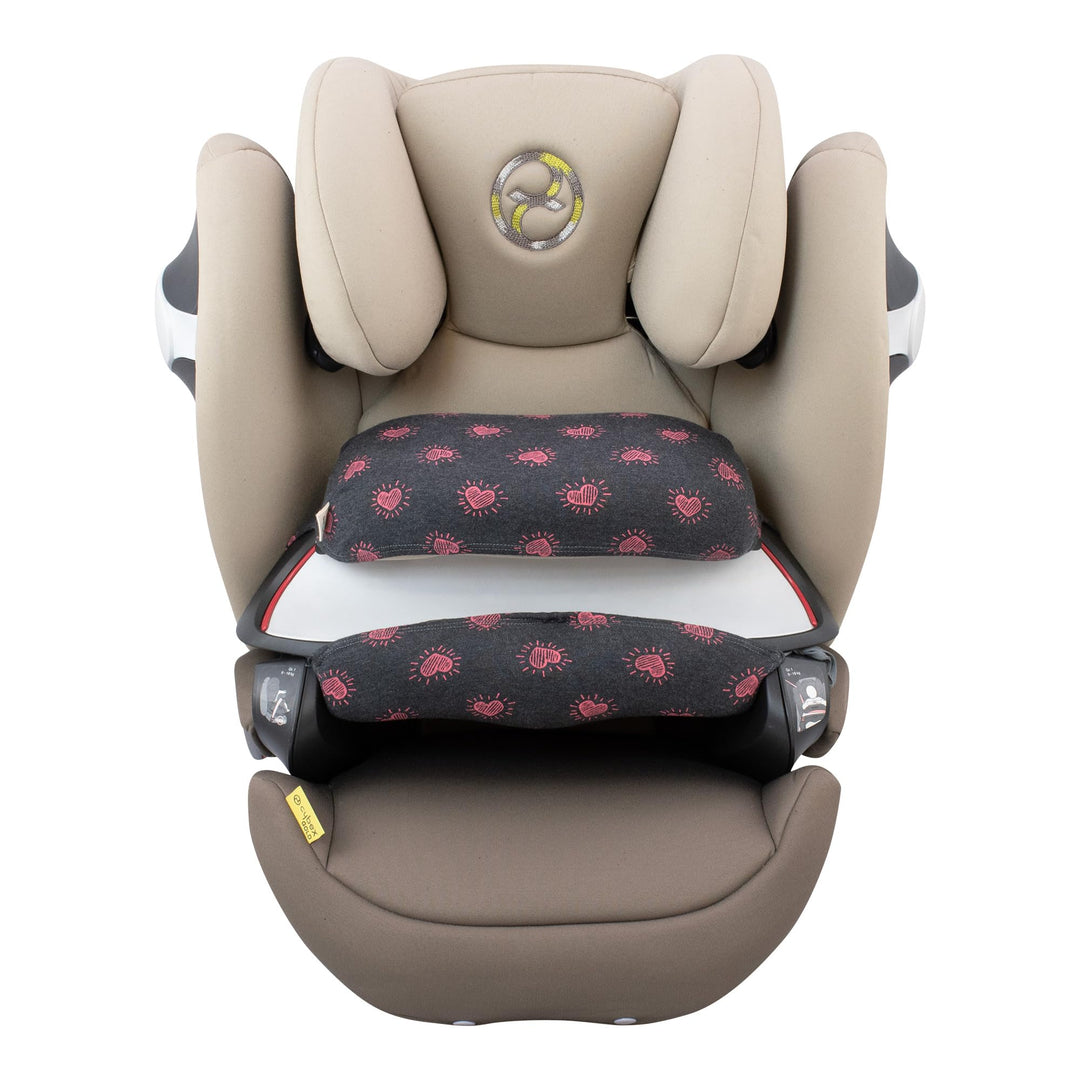 JYOKO Kids Bezug für Zubehör kompatibel mit Cybex Pallas M (Fluor Heart), Fluor Heart