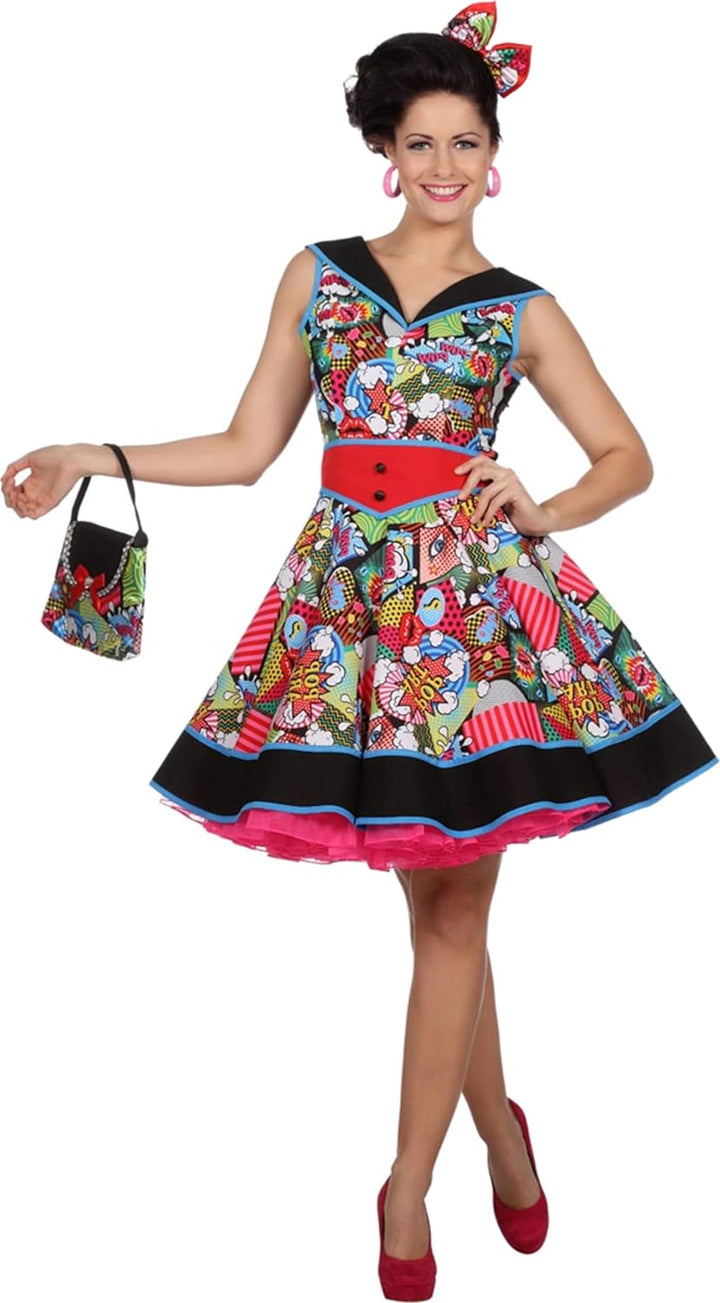Wilbers & Wilbers NEU Damen-Kostüm Kleid Pop-Art, Gr. 38