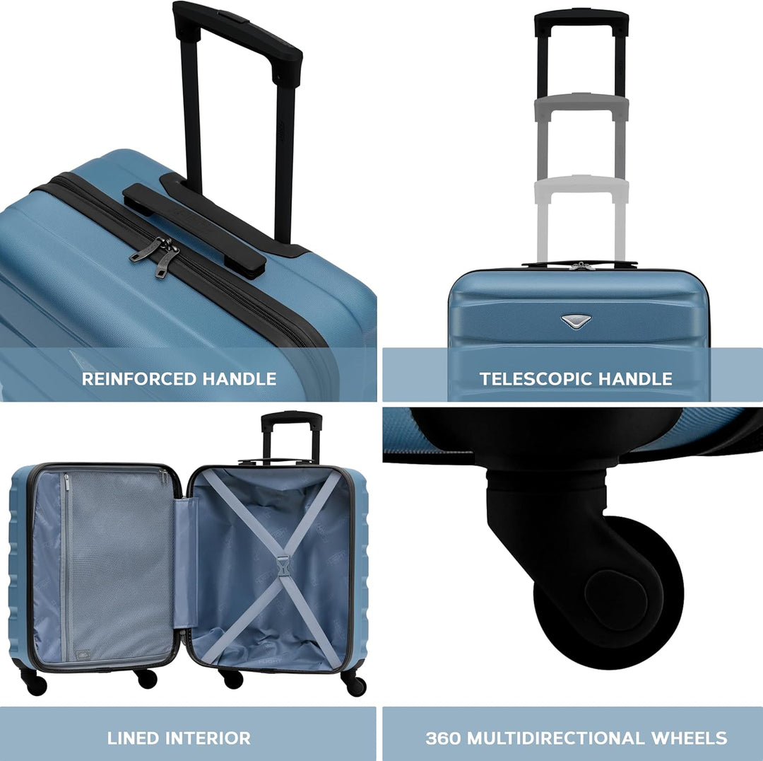 Flight Knight ABS-Hartschalenkoffer Kabinen- und Handgepackoptionen, die fur uber 100 Fluggesellscha