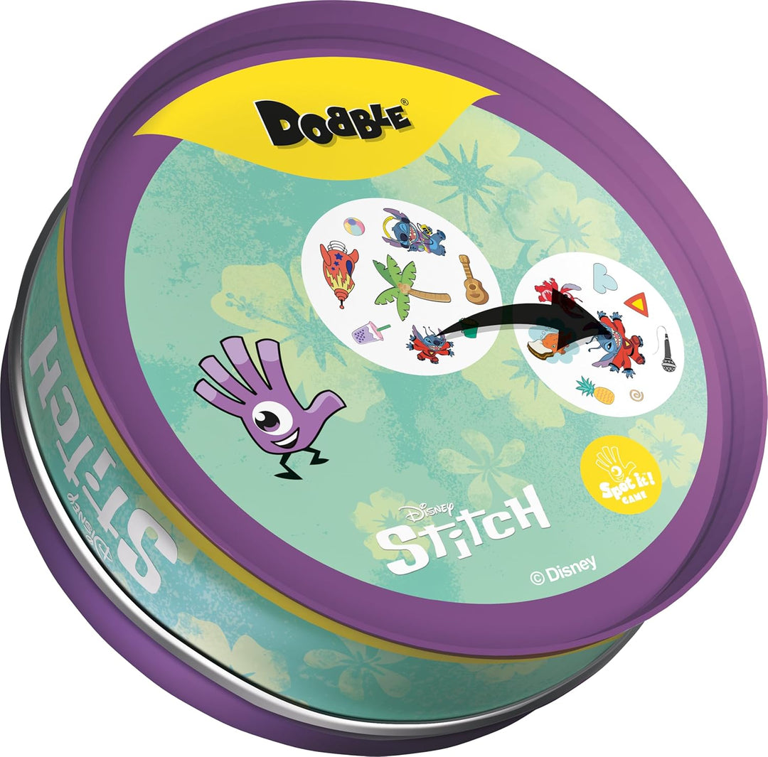Asmodee - DOBBLE: Stitch – Gesellschaftsspiele – Kartenspiel, Schnelligkeit und Beobachtung – Spiel
