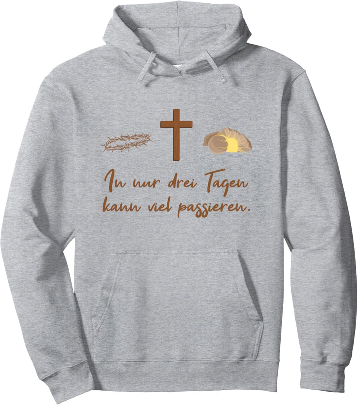 Kirche Auferstehung Ostern Glaube Jesus Kreuz Christen Pullover Hoodie