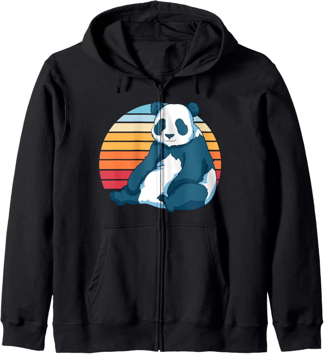 China Zoo Tier Asien Pandabär Zoowärter Retro Panda Kapuzenjacke