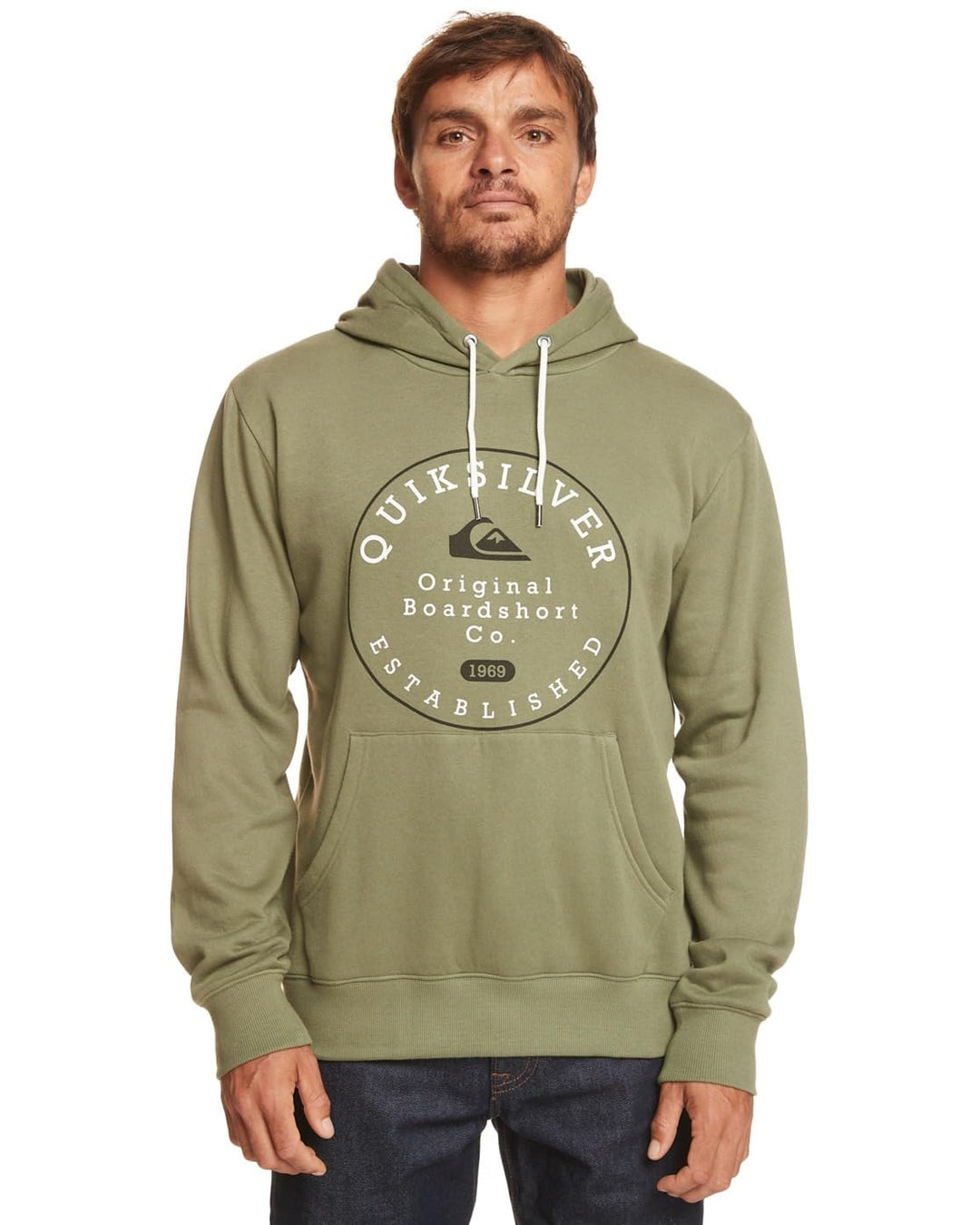 Quiksilver Herren Circle Trim Hood Sweatshirt (1er Pack) M Four Leaf Clover, M Four Leaf Clover
