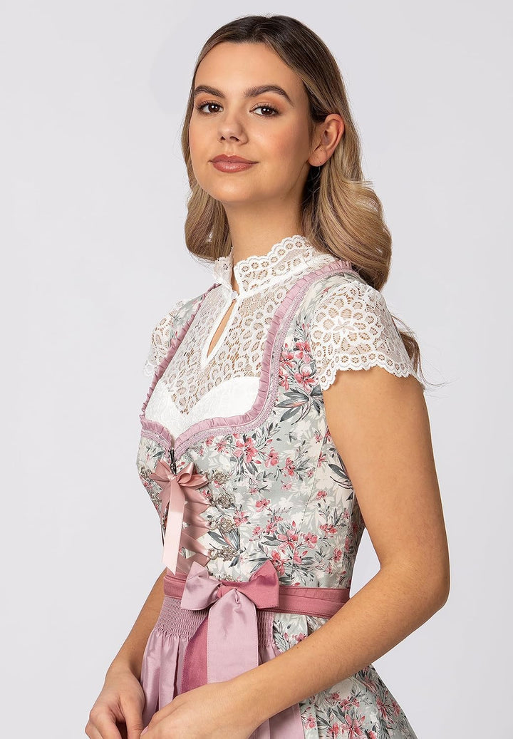 Stockerpoint Damen Dirndl Jolie Kleid für besondere Anlässe 46 Rosa, 46 Rosa