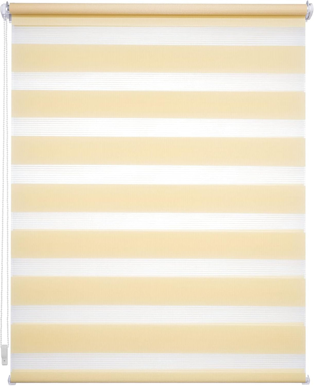 Liedeco® Duo Rollo Klemmfix - 80 x 210 cm Lemon Yellow/lichtdurchlässig/stufenlos verstellbar/leicht
