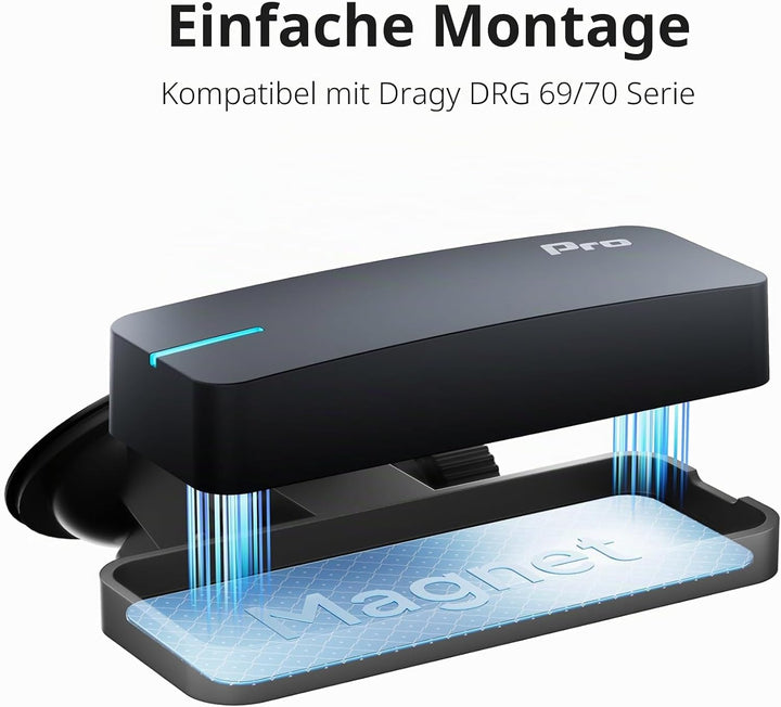 Offizielle dragy Mount, Fenster-Saugnapfhalterung kompatibel mit dragy DRG69/70 Serie GPS-basiertes